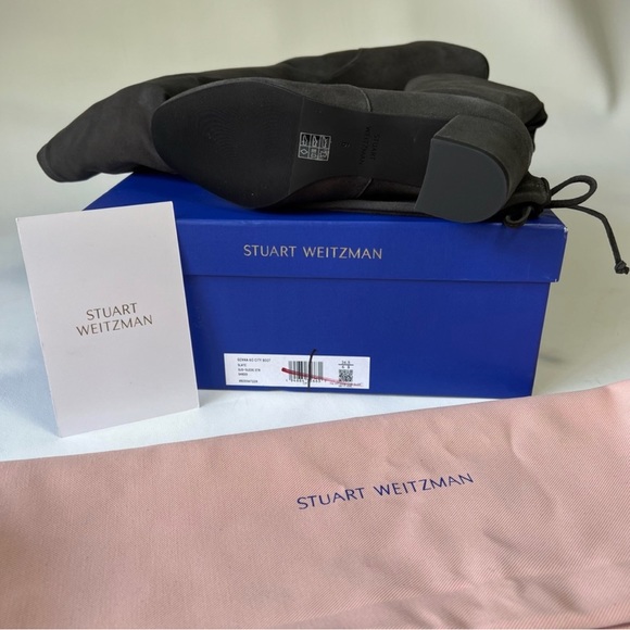 Stuart Weitzman Genna 60 Black Suede Over The Knee Boots Women’s Size 6 - Picture 8 of 9